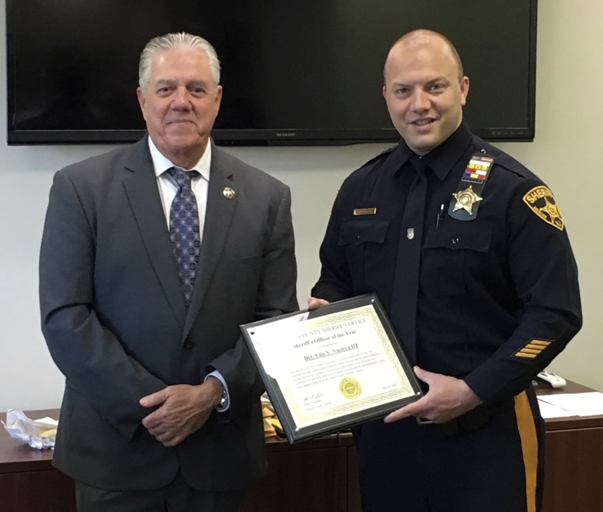 Mercer county Honors sheriff officer of the year